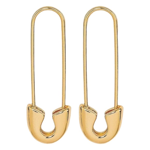 Sugarfix by Baublebar Gold Tone Safety Pin Threader Earrings - Picture 4 of 5